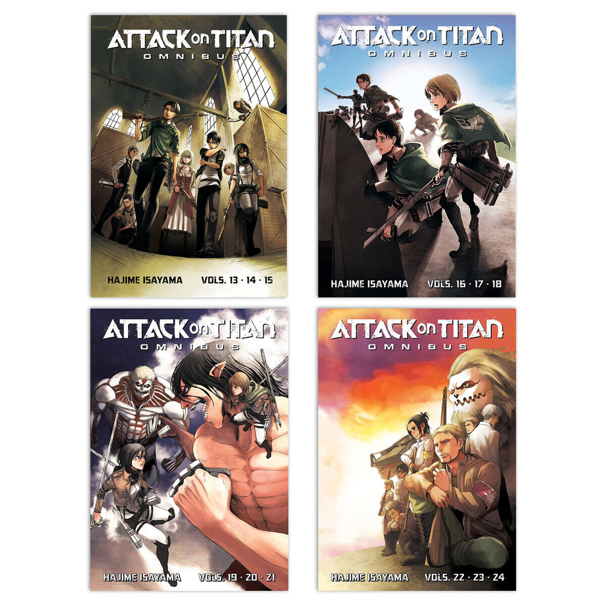 

Манга Attack on Titan Manga Omnibus (5-8) Bundle