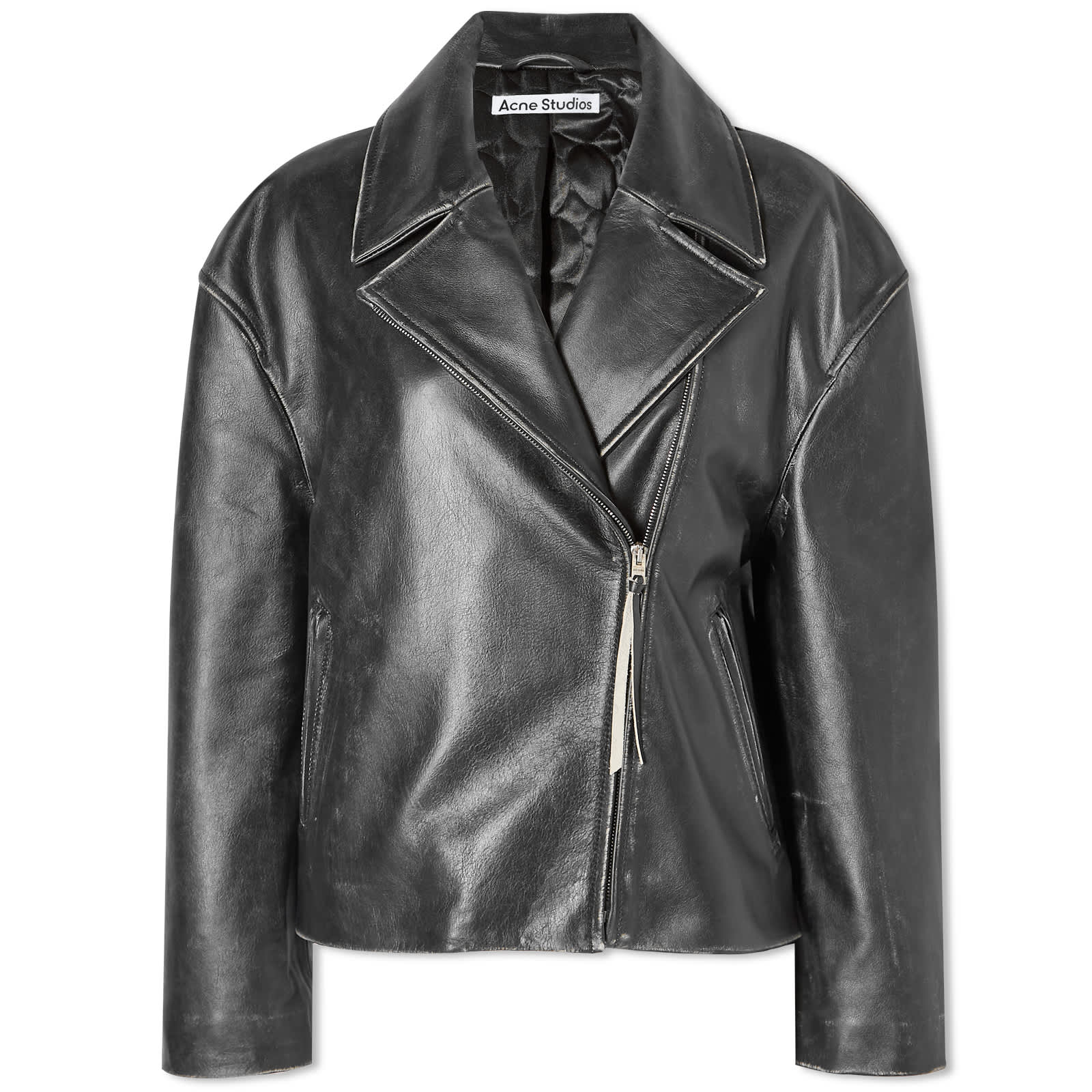 Куртка Acne Studios Lilket Leather, черный цена и фото
