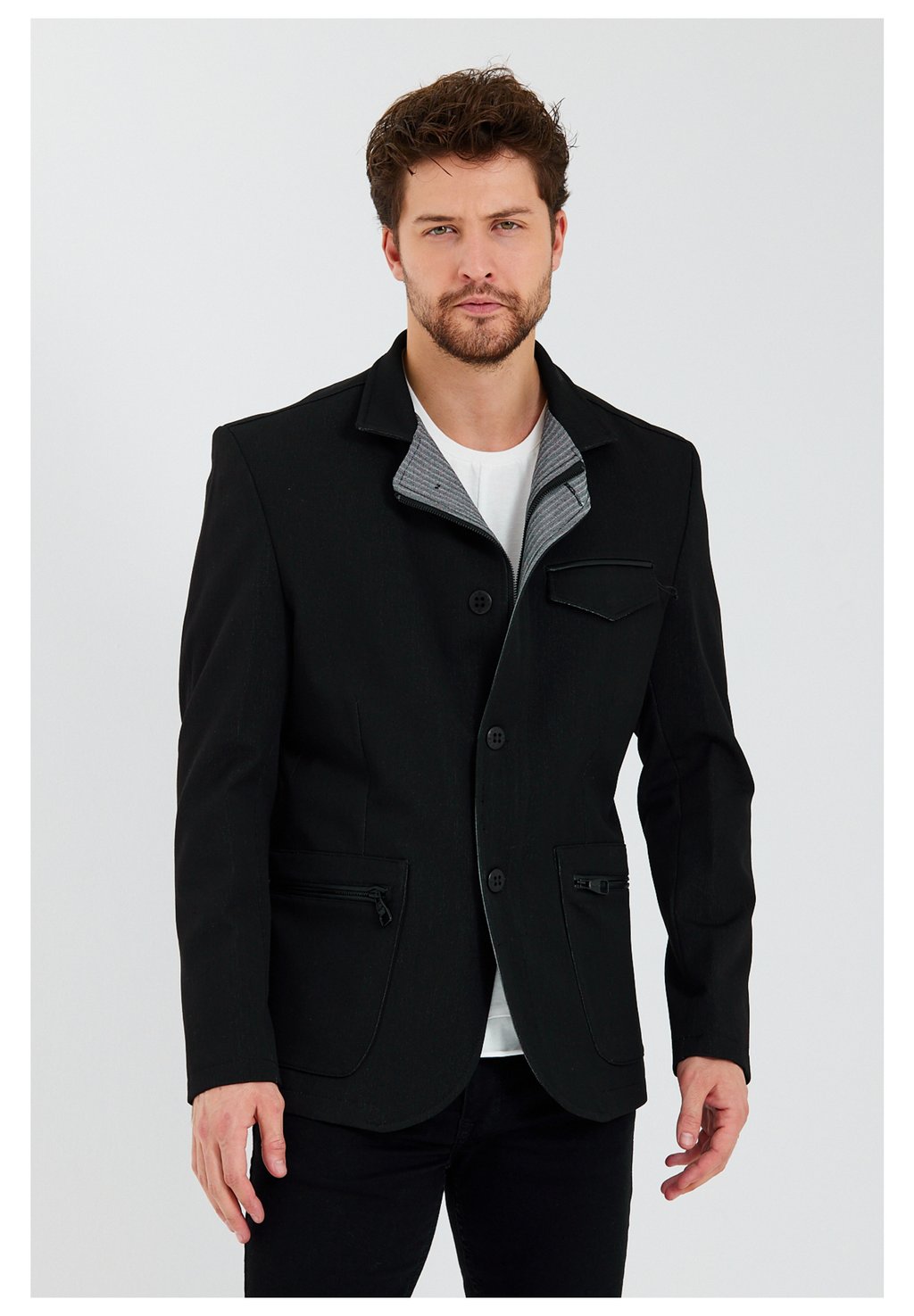 Куртка MIT REISSVERSCHLUSS Ron Tomson, цвет schwarz демисезонная куртка ron tomson цвет schwarz