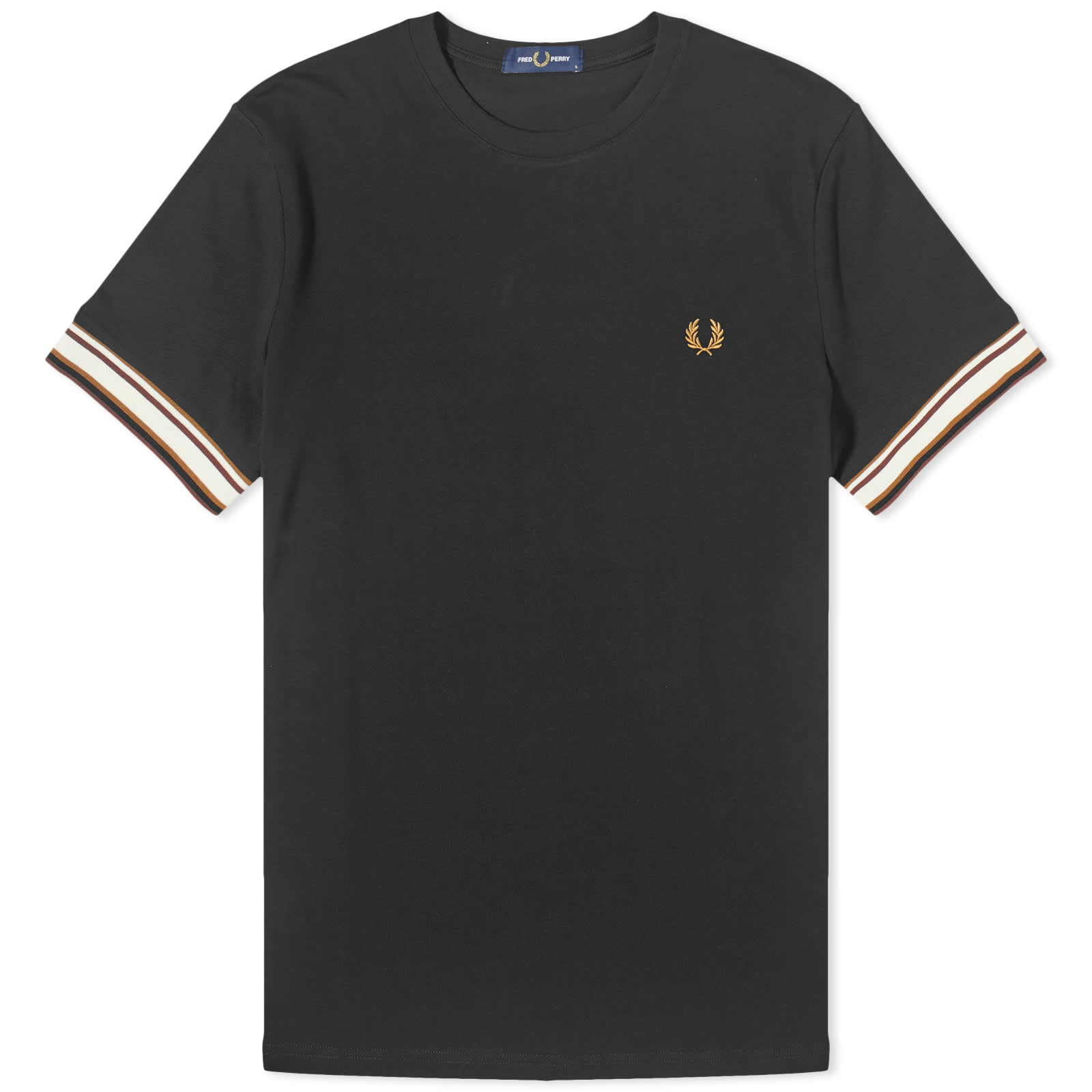 Футболка Fred Perry Bold Tipped Pique, черный кроссовки fred perry linden pique embossed suede