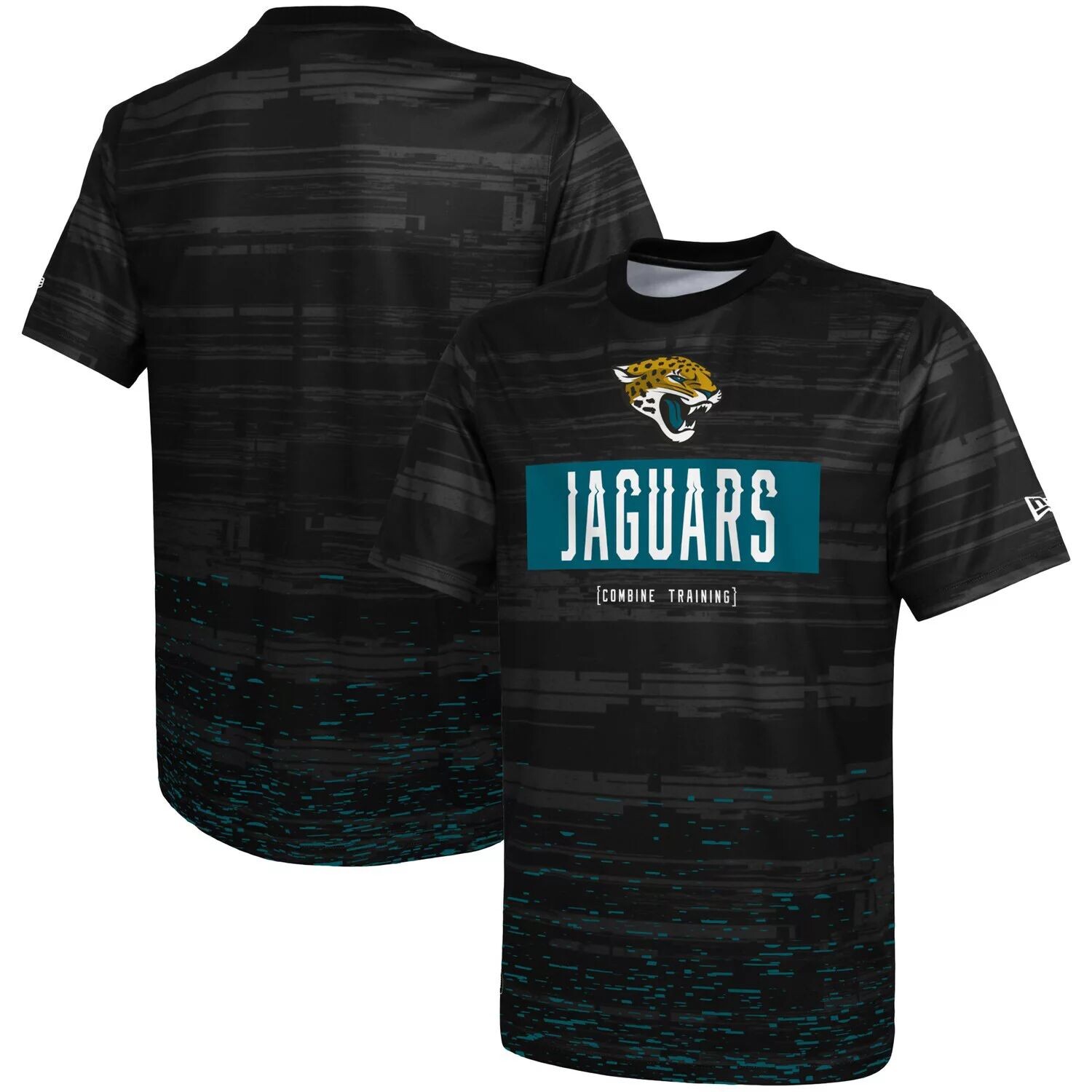 

Мужская черная футболка New Era Jacksonville Jaguars Joint Authentic Sweep