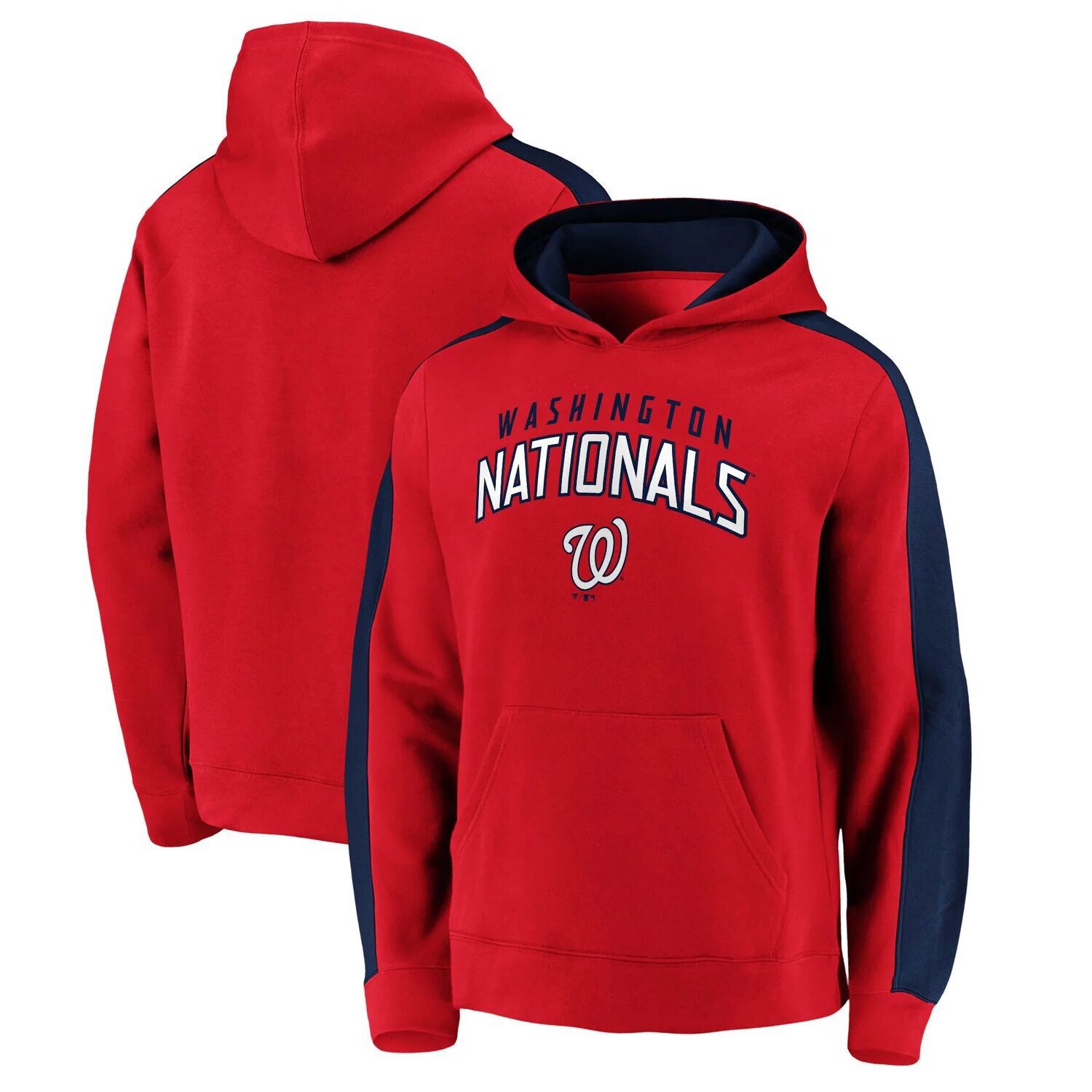 

Мужской красный пуловер с капюшоном Washington Nationals Gametime Arch Fanatics