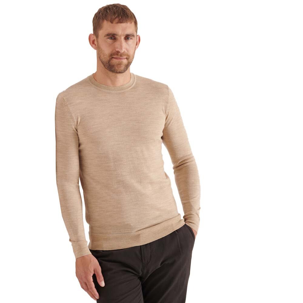 

Свитер Superdry Studios Merino Crew, бежевый