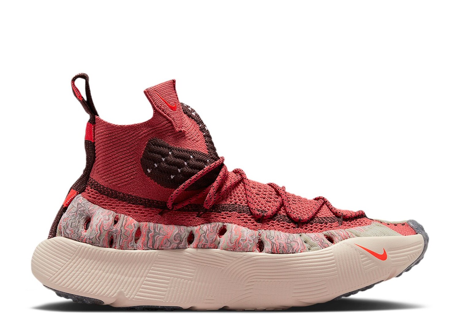 

Кроссовки Nike Ispa Sense Flyknit 'Adobe', красный