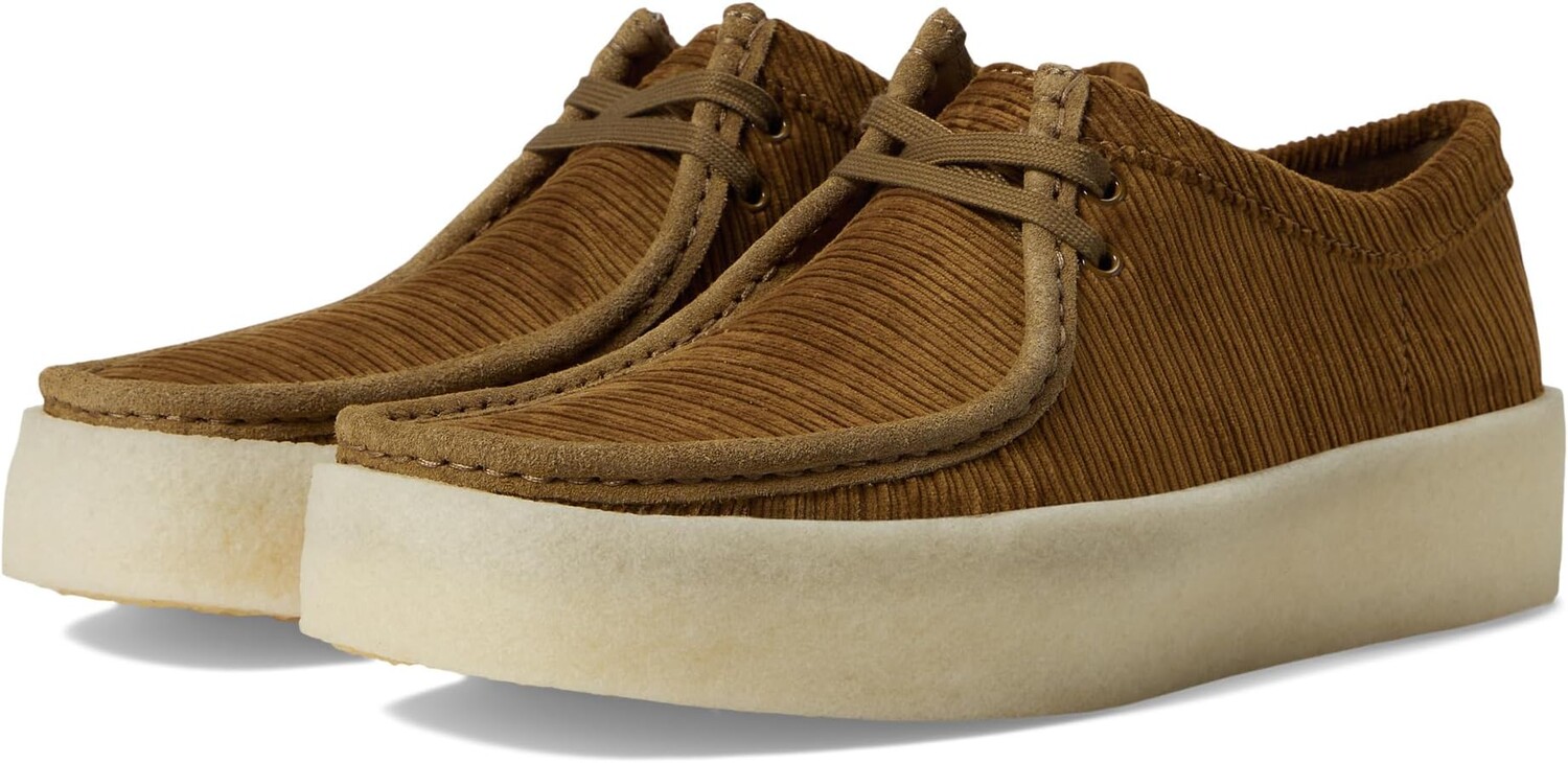 

Кроссовки Wallabee Cup Clarks, цвет Tan Cord Textile