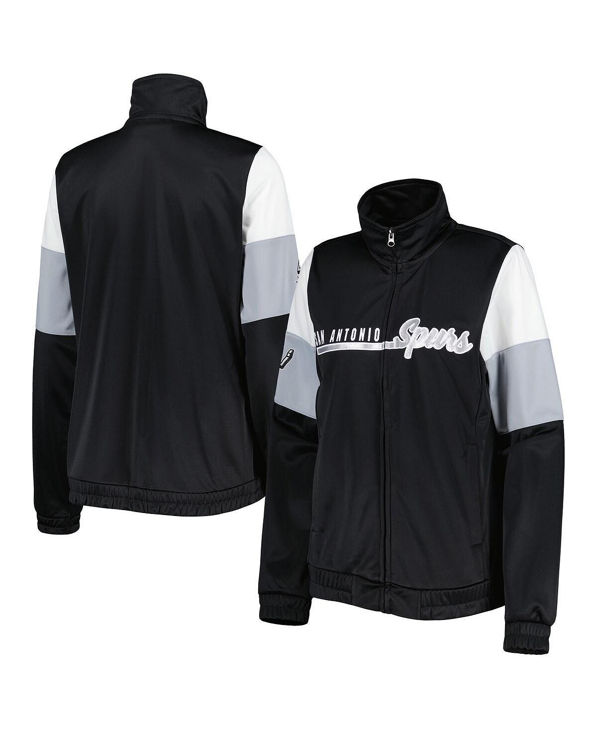 цена Черная женская спортивная куртка с молнией во всю длину San Antonio Spurs Change Up G-III 4Her by Carl Banks, черный