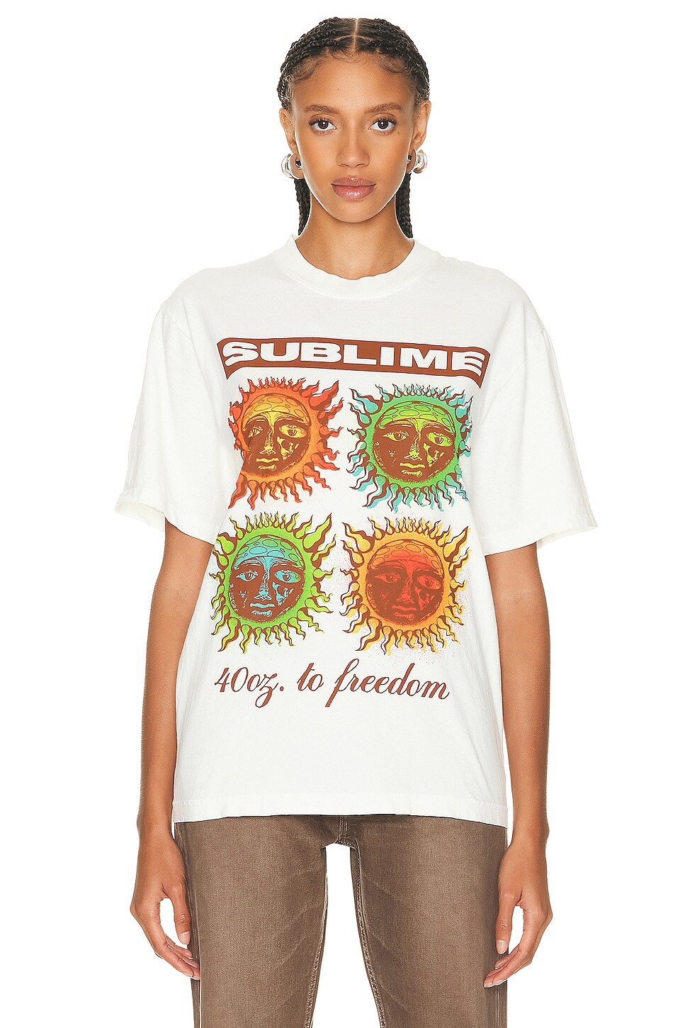 

Футболка Sixthreeseven Sublime Sun Grid, цвет Creme
