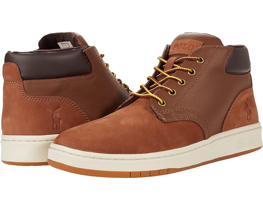 

Кроссовки Polo Ralph Lauren Shrunken Nubuck Sneaker Boot, оранжевый