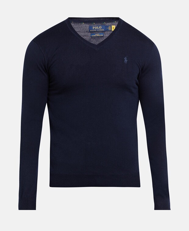 

Шерстяной джемпер Polo Ralph Lauren, темно-синий