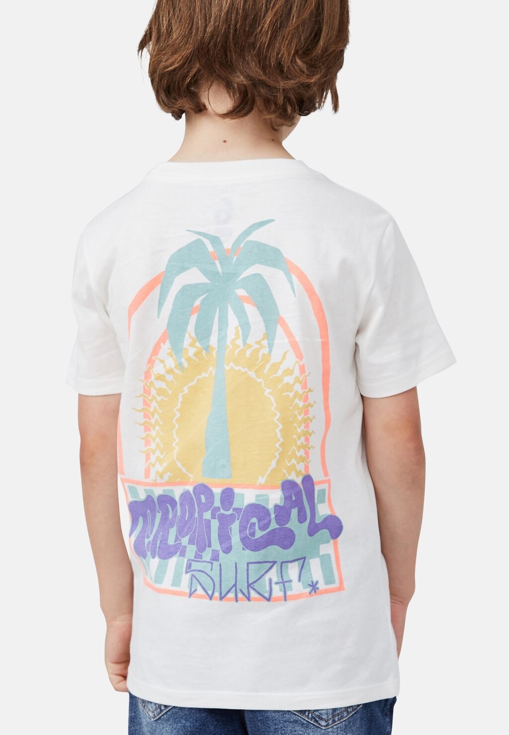 

Футболка с принтом MAX SKATER SHORT SLEEVE Cotton On, цвет white