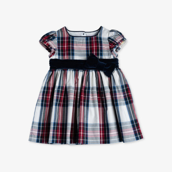 

Платье Victoria из хлопка в клетку тартан 3-24 месяца Trotters, цвет dress stewart tartan