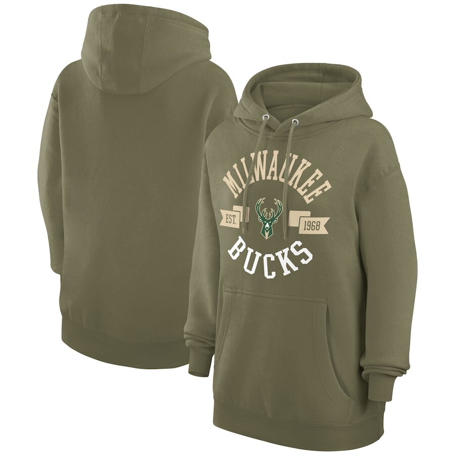 

Пуловер с капюшоном G-III 4Her by Carl Banks Milwaukee Bucks, зеленый