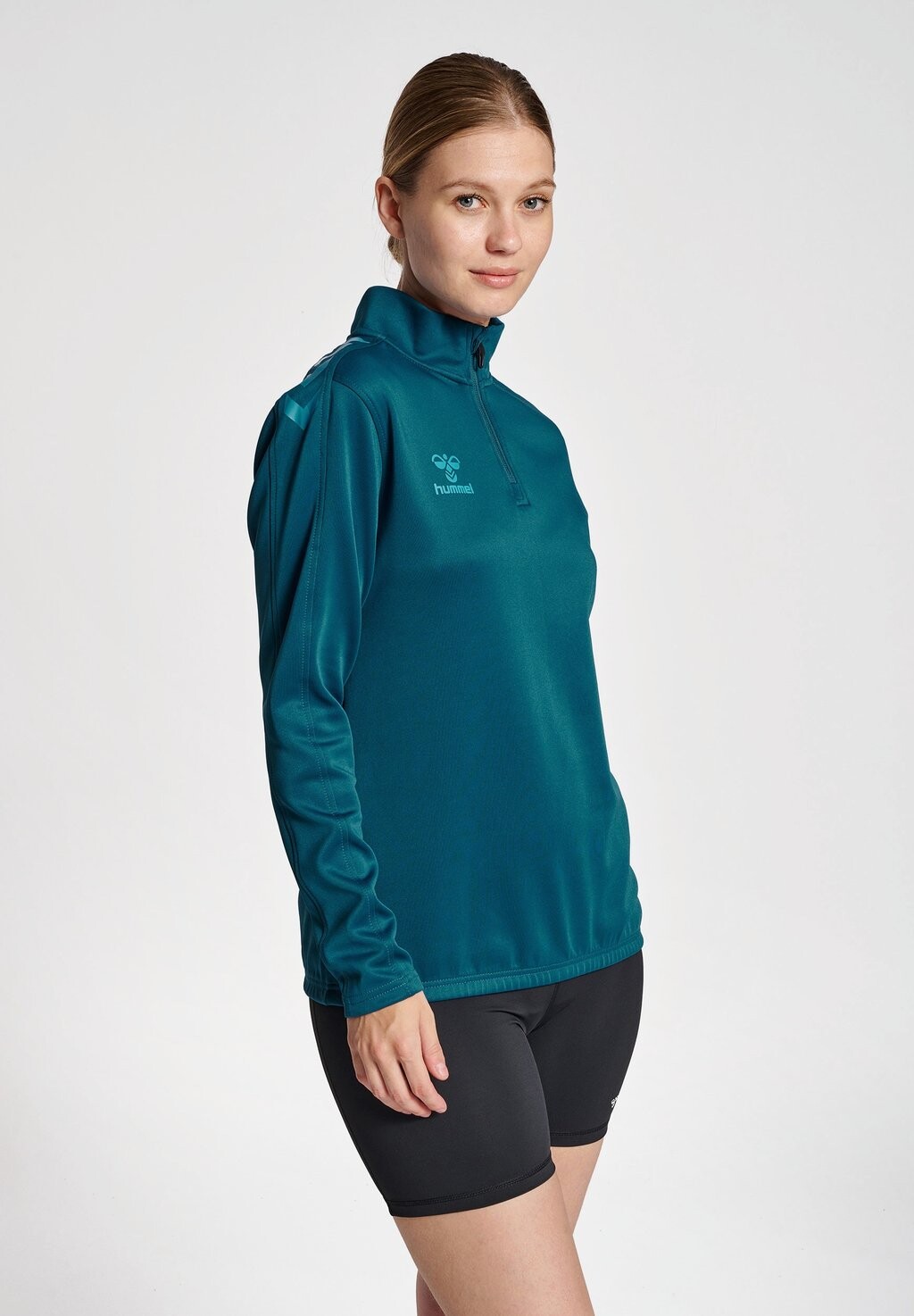 

Толстовка с капюшоном Hummel, бирюзовый