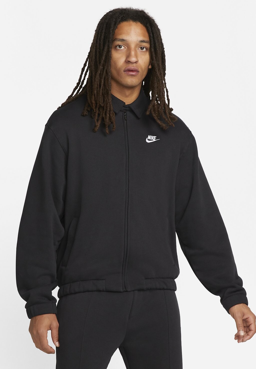 

Спортивная куртка M Nk Club Bb Harrington Nike, цвет black/white