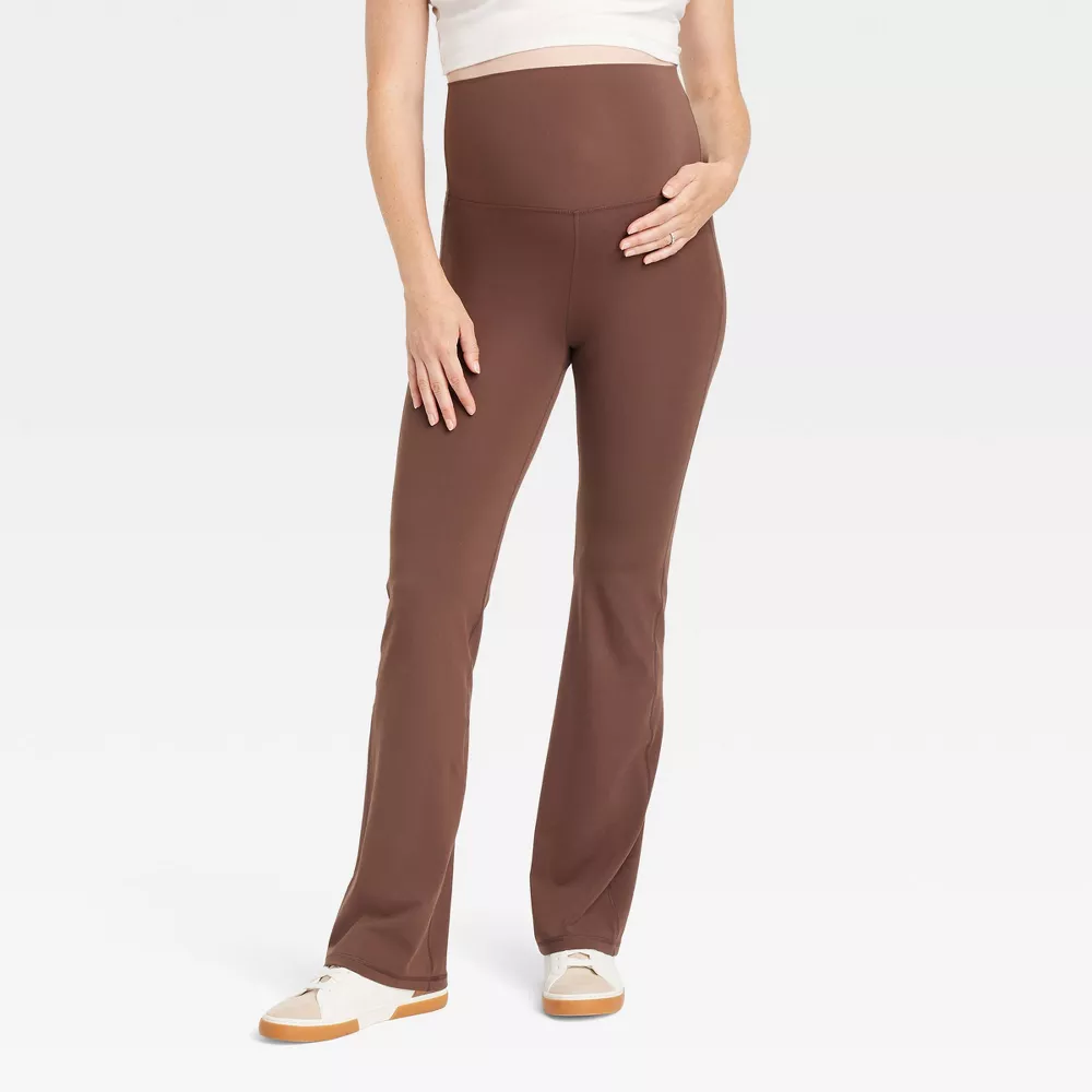 

Расклешенные брюки для йоги с высокой посадкой для беременных - Isabel Maternity от Ingrid & Isabel Isabel Maternity by Ingrid & Isabel, цвет Light Brown