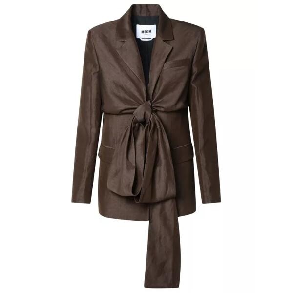 

Куртка blazer Msgm, коричневый