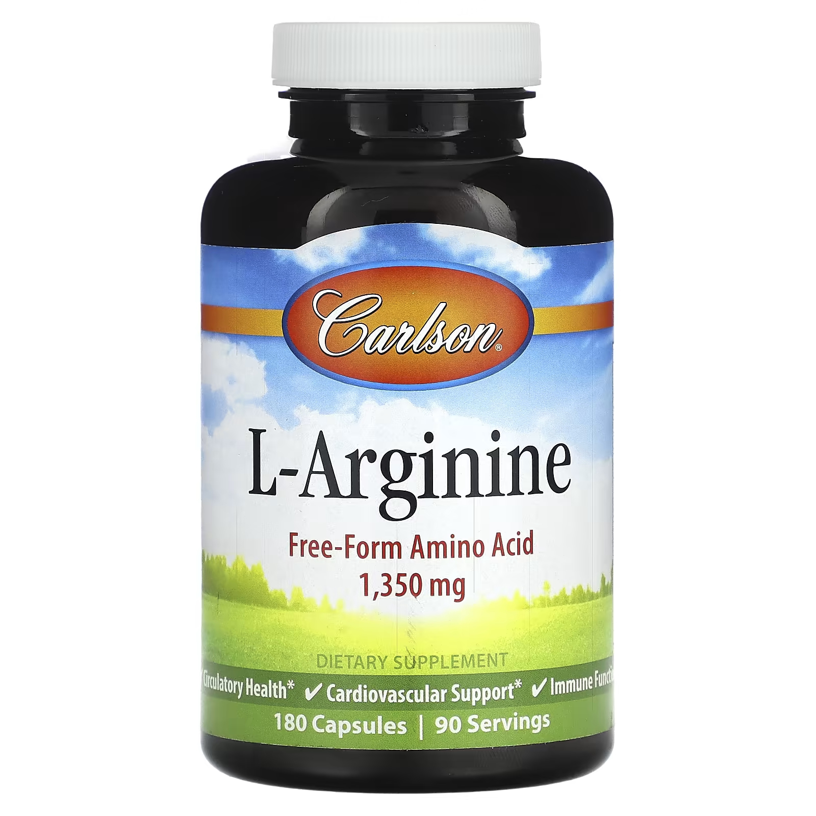 Carlson L-аргинин 1350 мг 180 капсул (675 мг в капсуле)