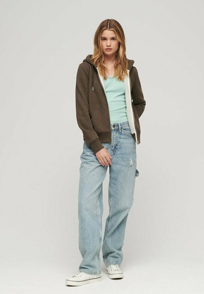 

Толстовка Superdry, цвет dark chocolate brown marl