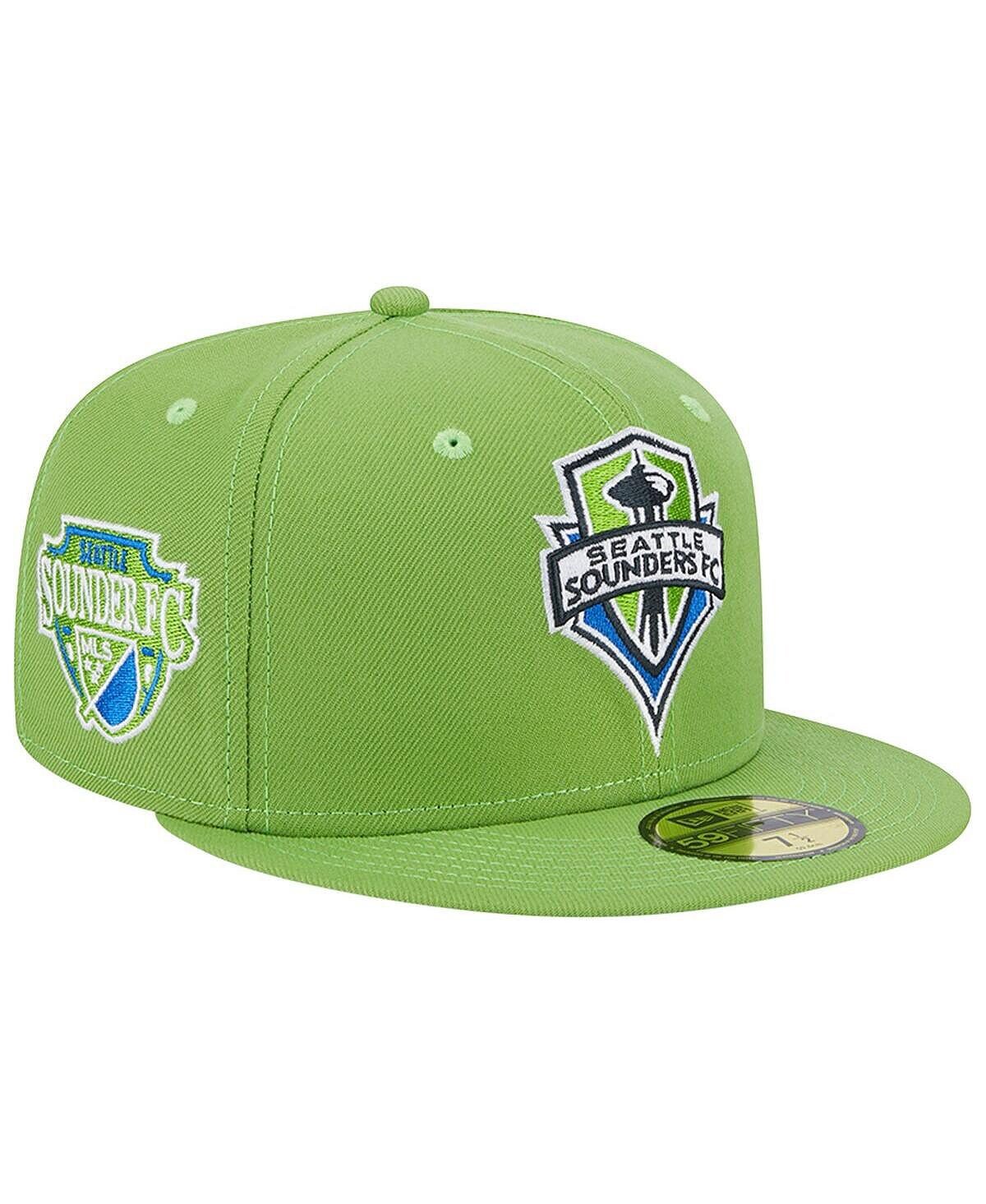 

Мужская приталенная шляпа Rave Green Seattle Sounders FC с нашивкой 59FIFTY New Era