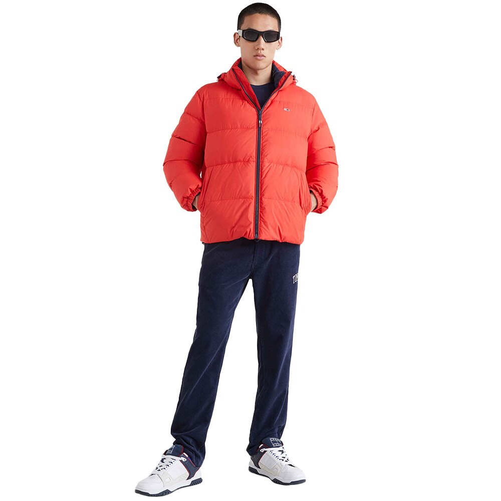 

Куртка Tommy Jeans Essential Down, оранжевый