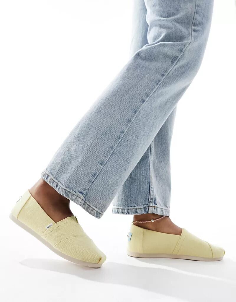 

Лимонные эспадрильи TOMS Alpargata