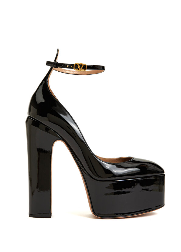 Черные кожаные туфли на высоком каблуке Valentino Garavani черные туфли на каблуке с логотипом valentino garavani