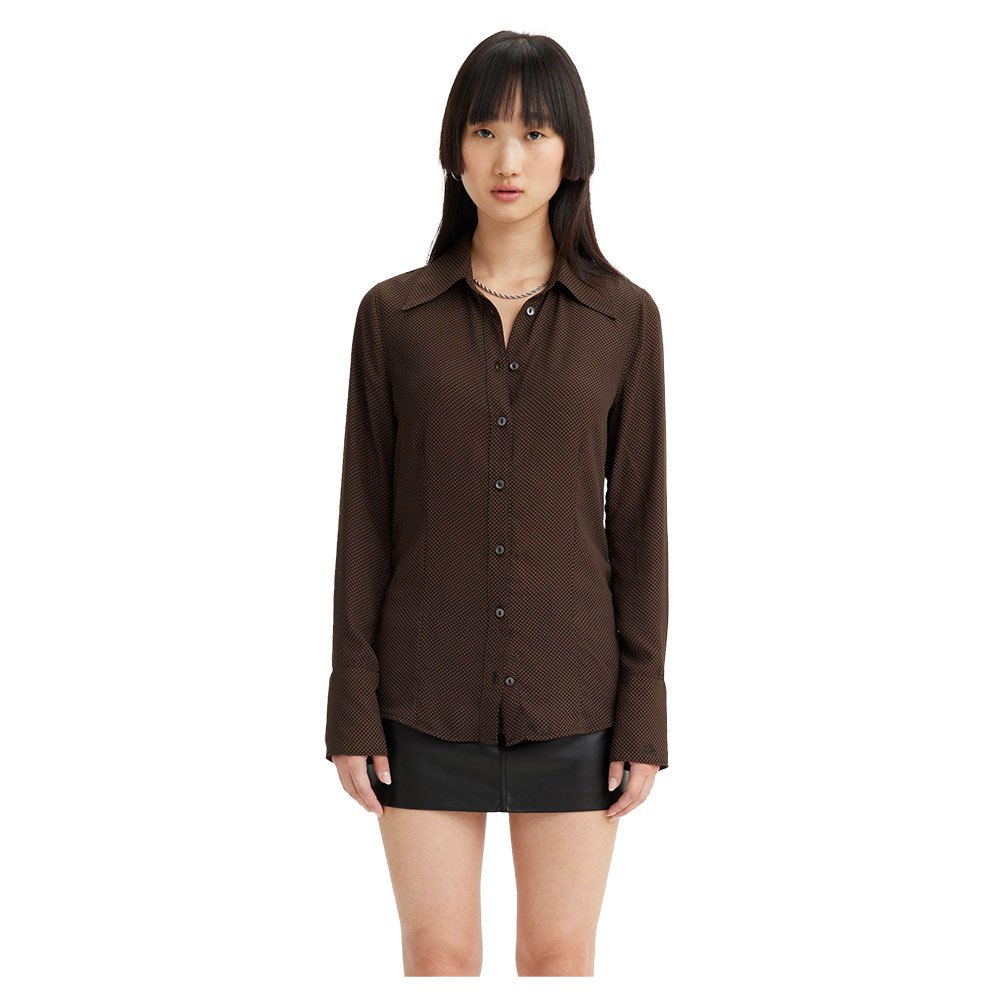 Блуза Levi´s Maeve, коричневый куртка levi s размер m коричневый