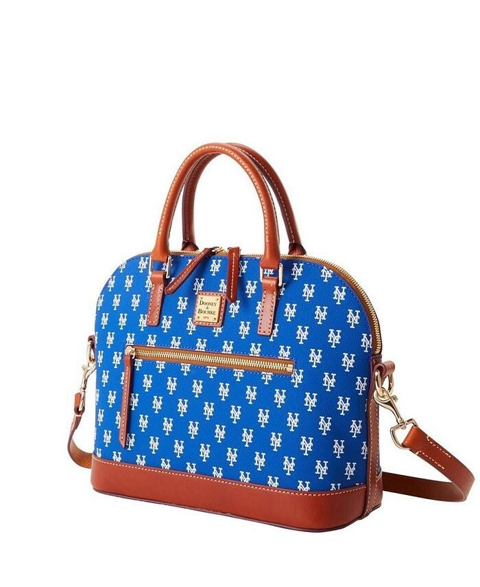 

Женская сумка-саквояж New York Mets Signature с выпуклой молнией Dooney & Bourke, синий