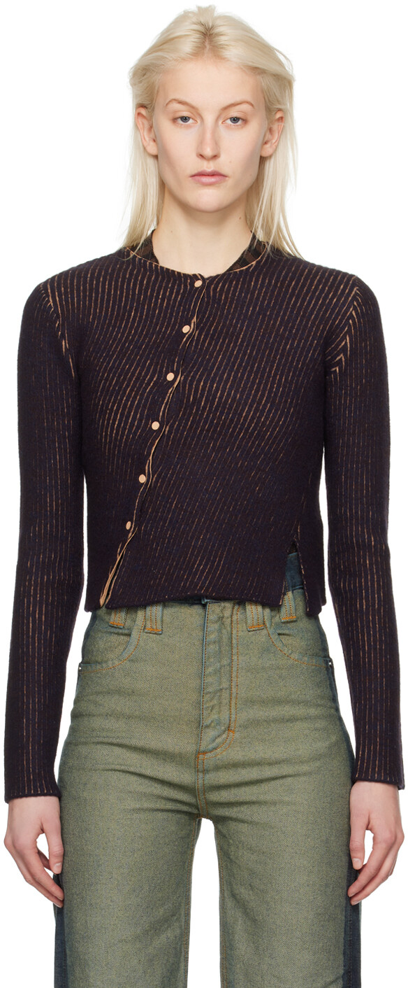 

Бордовый кардиган Starling Eckhaus Latta