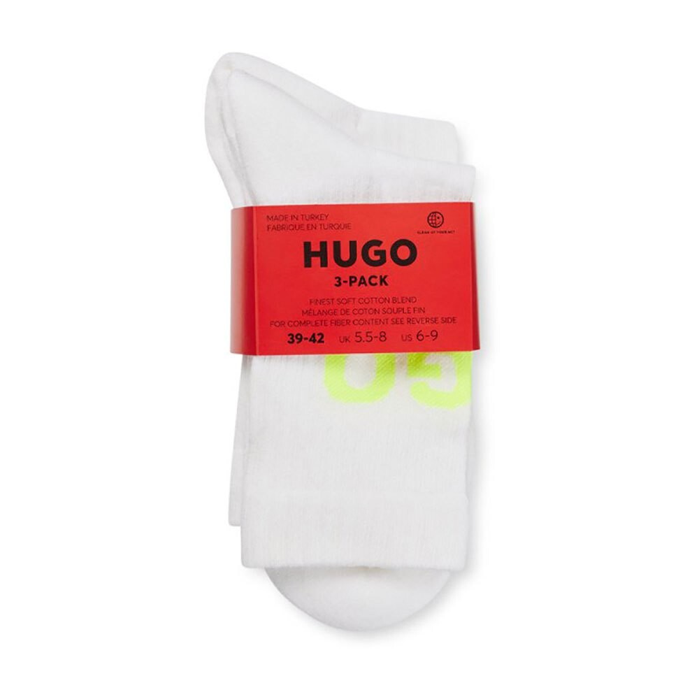 

Носки HUGO Qs Neon Logo Cc 3 шт, белый