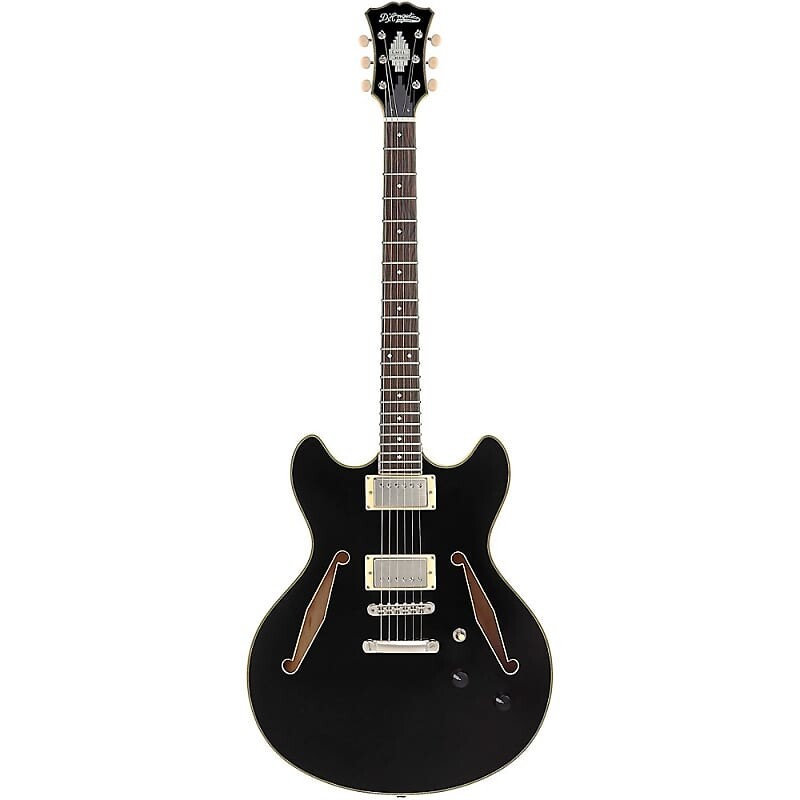 

Электрогитара D'Angelico Excel DC Tour Semi-Hollow Electric Guitar With Supro Bolt Bucker Pickups and Stopbar Tailpiece Solid Black