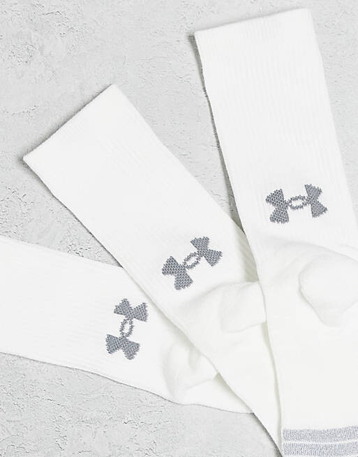 

Комплект из трех белых носков Under Armour Heatgear