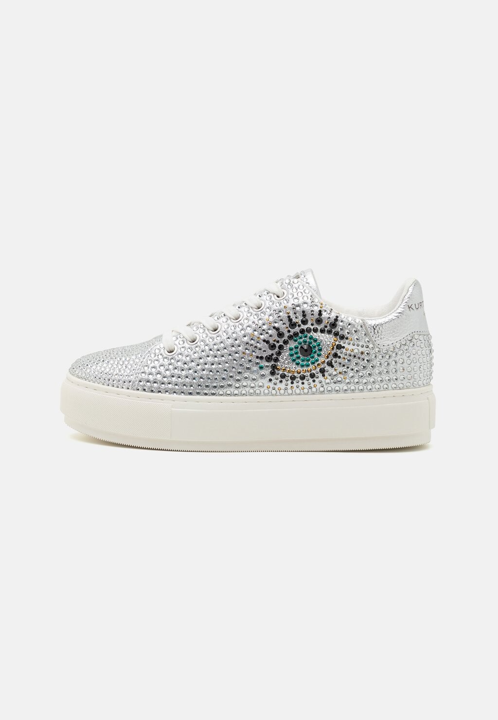 

Низкие кроссовки Laney Eye Kurt Geiger London, цвет silver