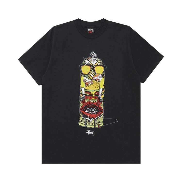 

Футболка Stussy Gear High Gloss One Dollar 'Black', черный