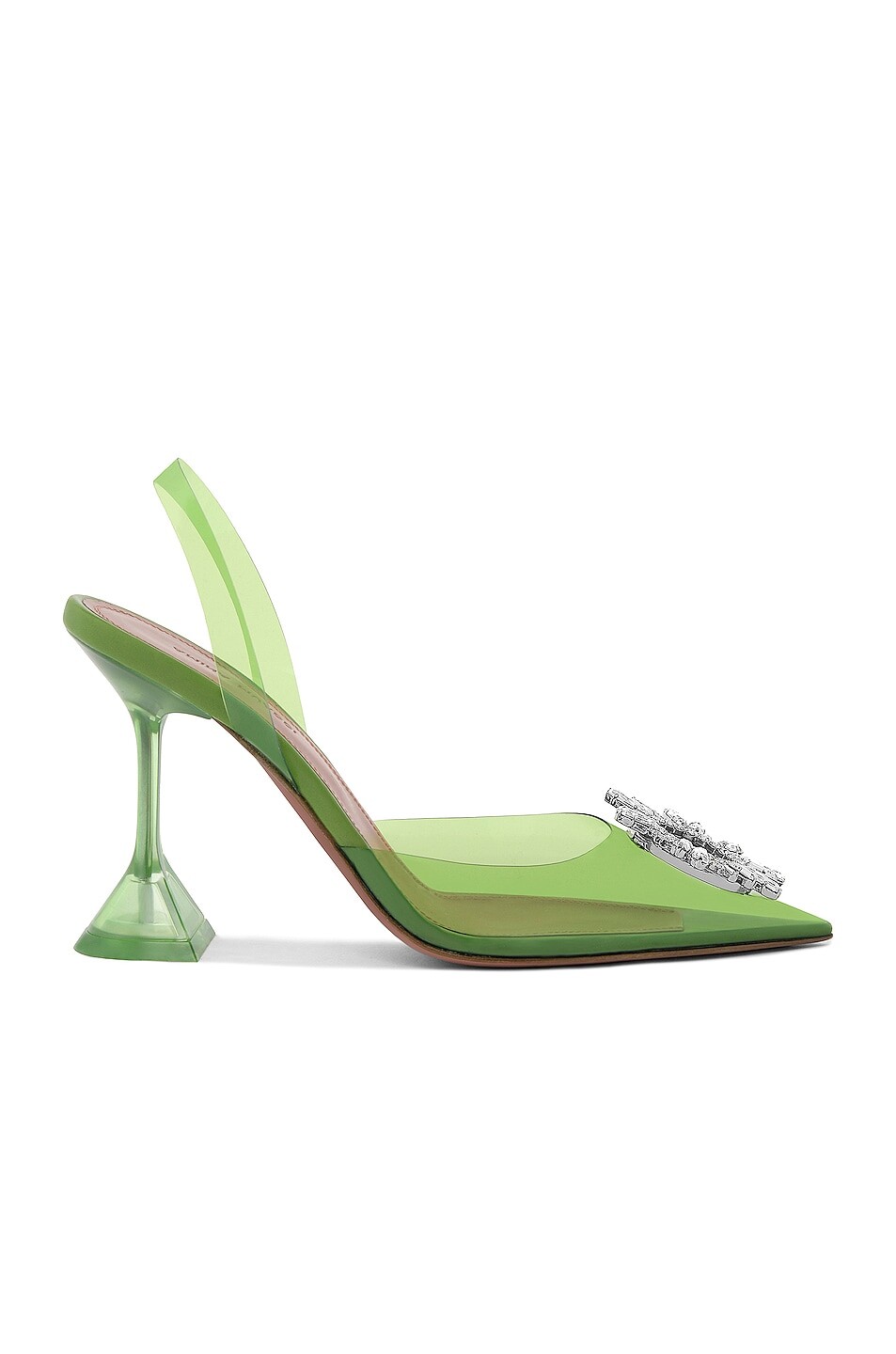 

Туфли Amina Muaddi Begum Glass, цвет Jungle