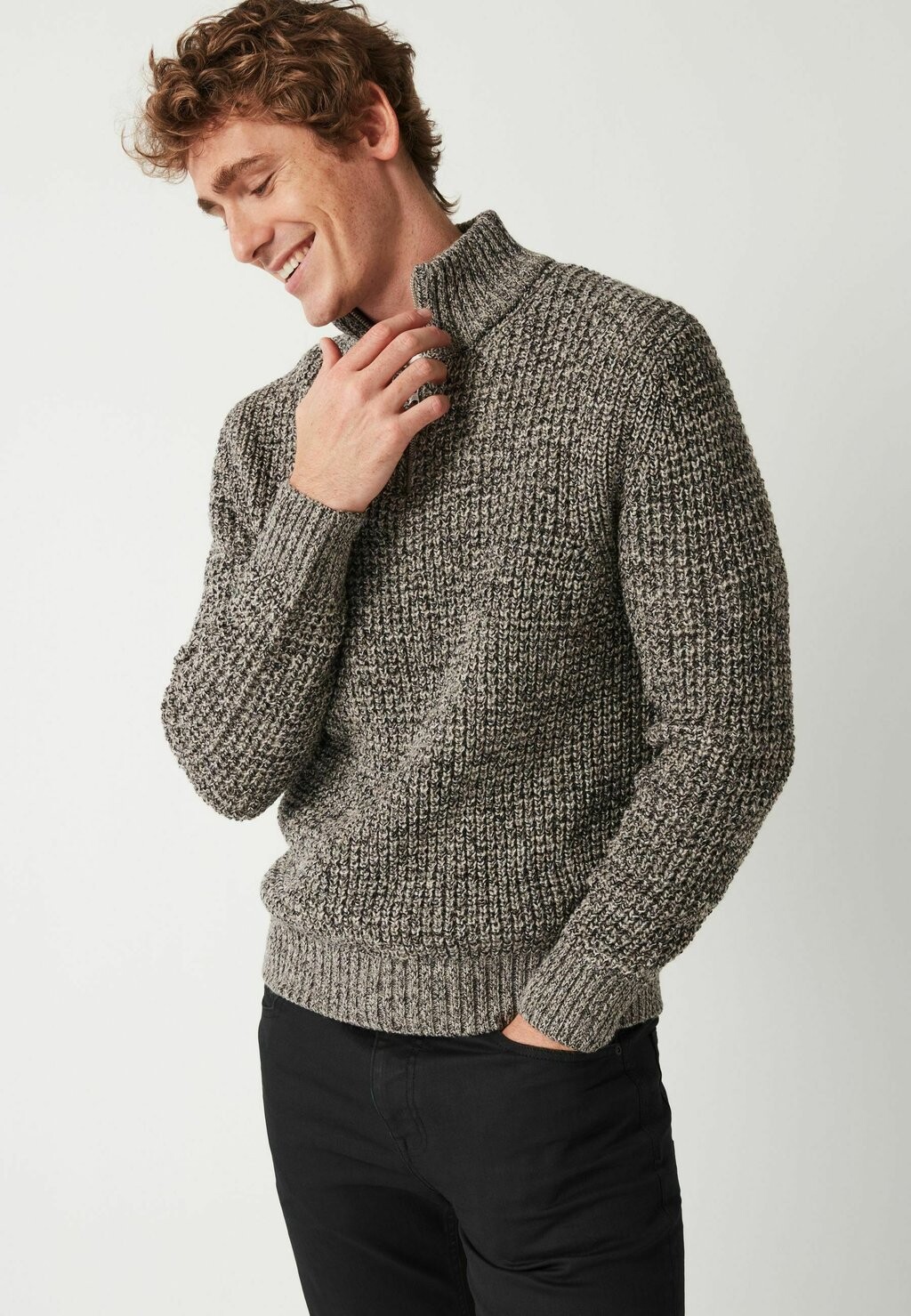 

Свитер Zip Neck Next, цвет grey