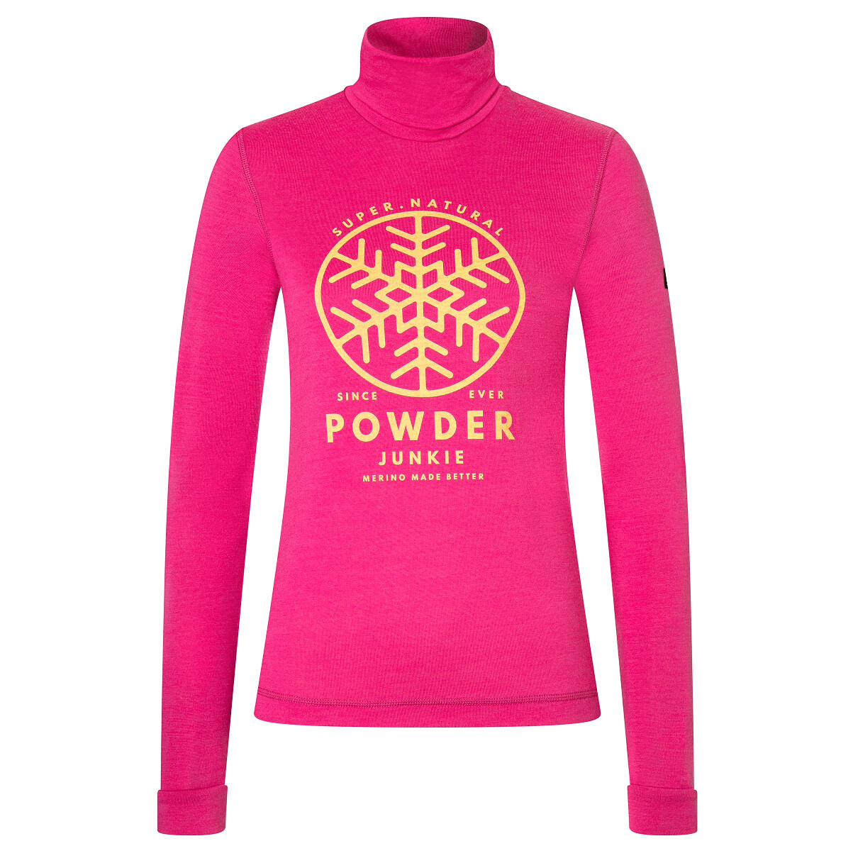

Лонгслив Super Natural Women's Powder Junkie Turtle, цвет Fuchsia Red/Illuminating