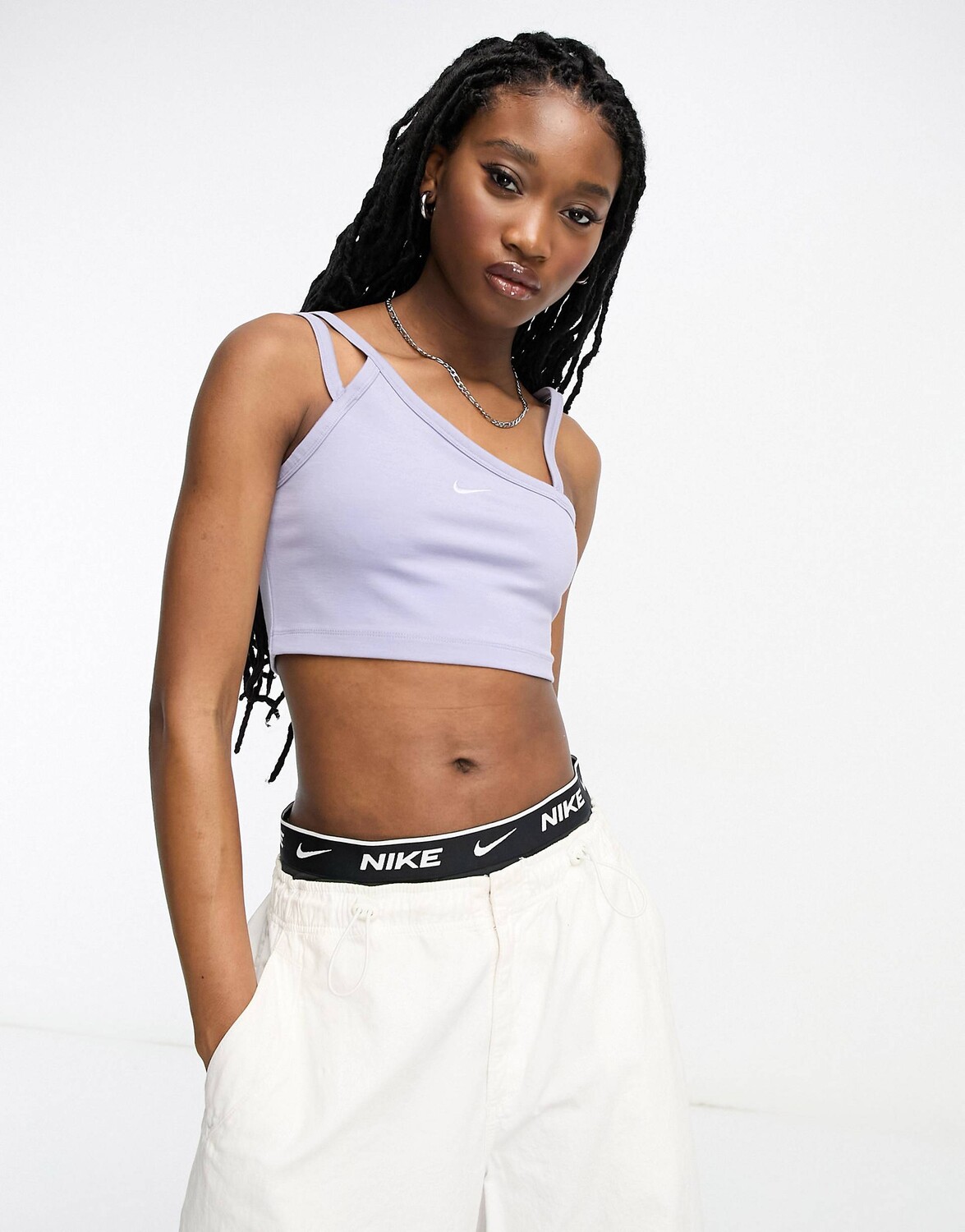 

Асимметричный топ Nike Everyday Modern цвета индиго