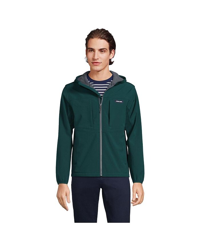 

Мужская куртка Softshell из эластичного флиса Lands' End, зеленый