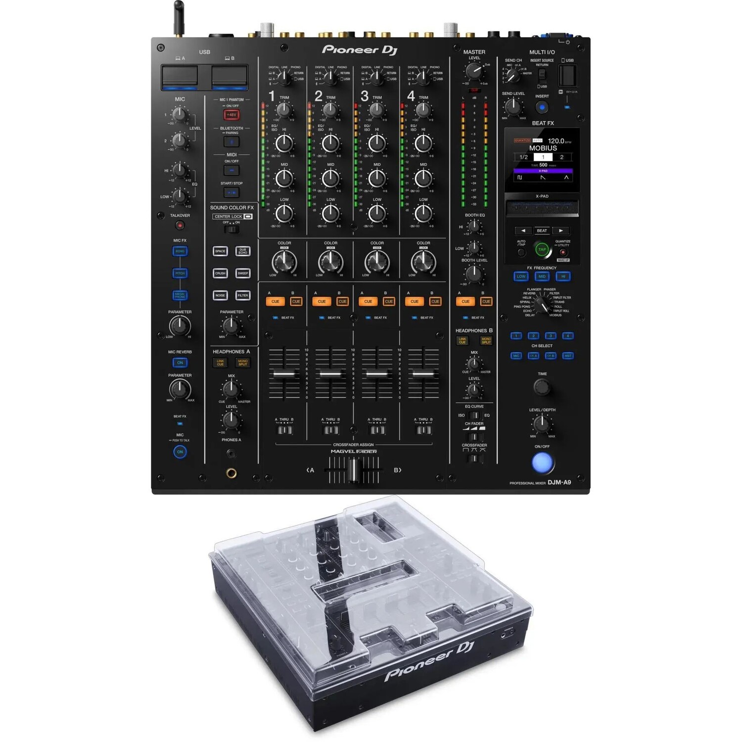 

Pioneer DJ DJM-A9 4-канальный DJ-микшер с Decksaver