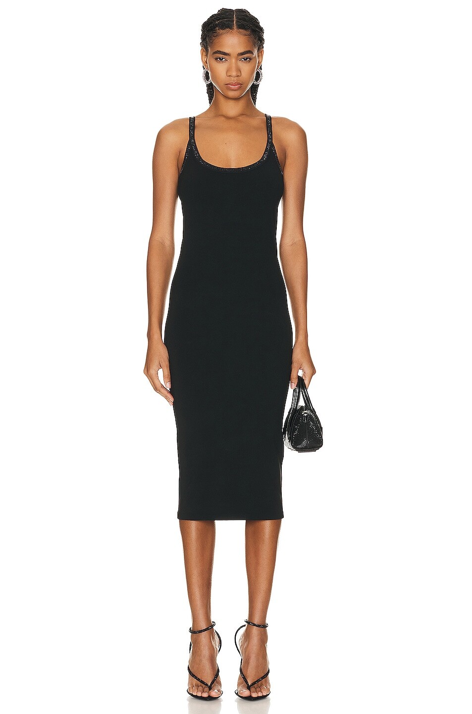 

Платье Alexander Wang Scoopback Sleeveless, черный