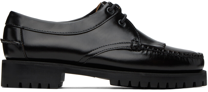 

Черные лоферы James с бахромой Sebago, Черный