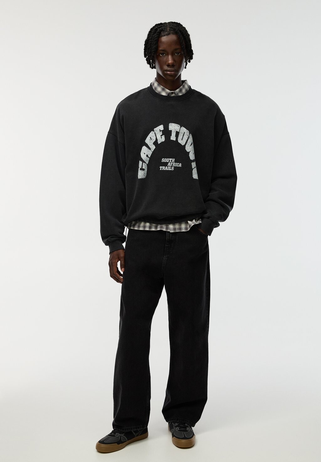 

Толстовка CAPE TOWN MOTORBIKE PULL&BEAR, черный