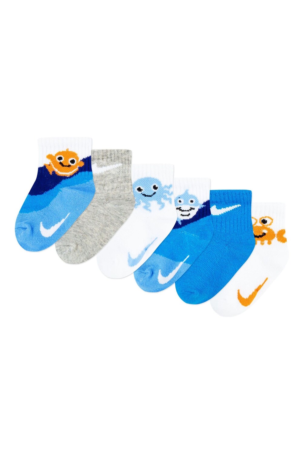 

Детские носки с мотивом морских обитателей Nike, белый