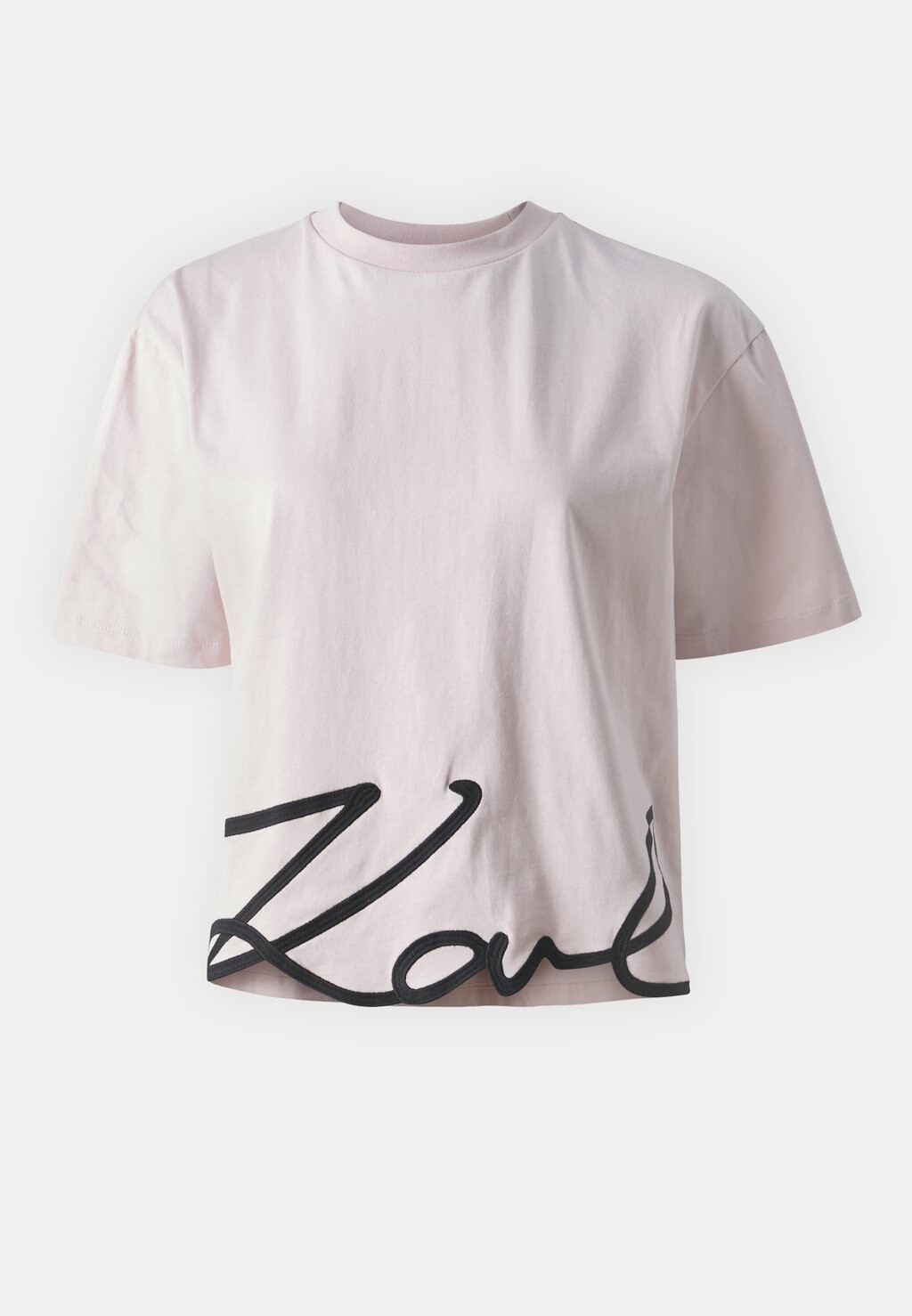 

Футболка с принтом Signature KARL LAGERFELD, роза дымчатая