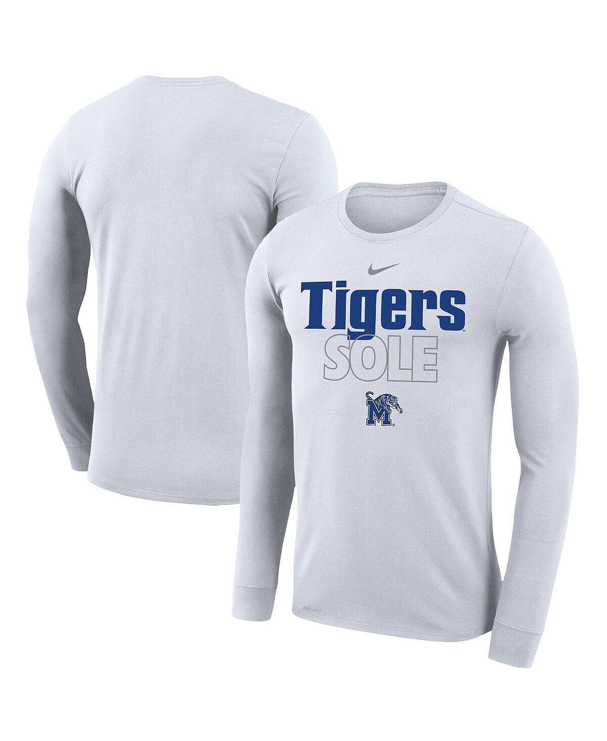 

Мужская белая футболка с длинным рукавом Memphis Tigers On Court Bench Nike