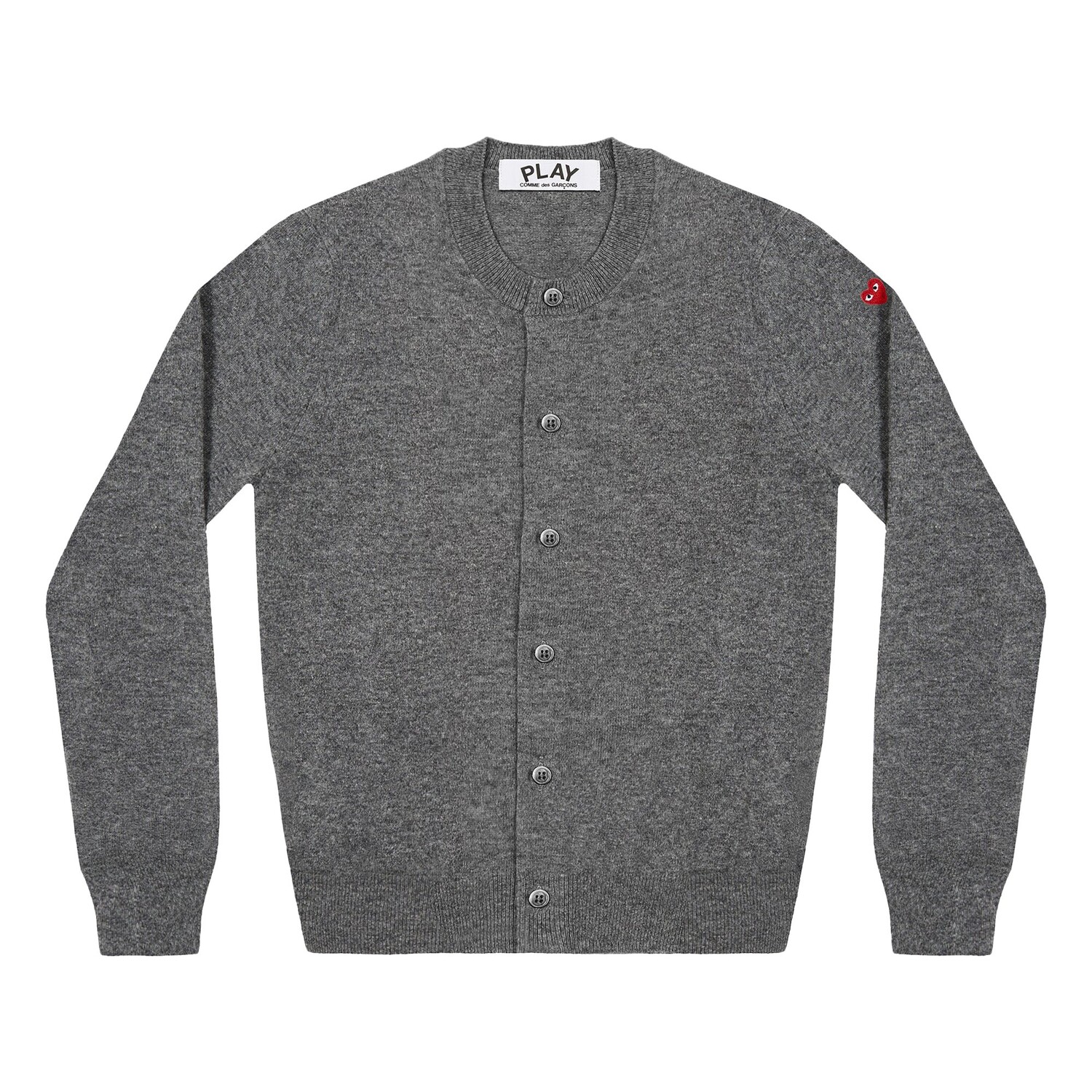 

Кардиган Comme des Garçons PLAY Little Heart, серый