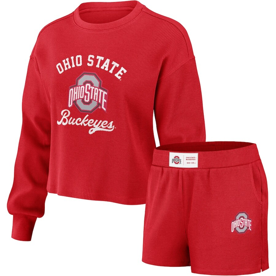 

Пижамный комплект WEAR by Erin Andrews Ohio State Buckeyes, алый