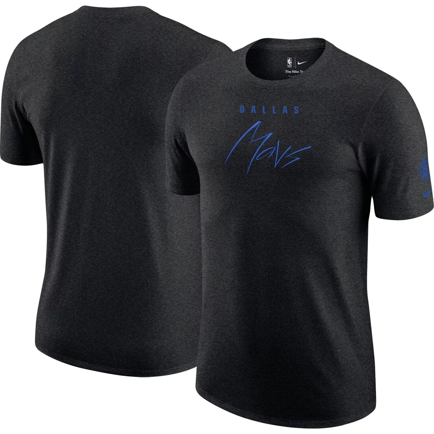 

Мужская футболка Nike Heather Black Dallas Mavericks Courtside Versus Flight Max90