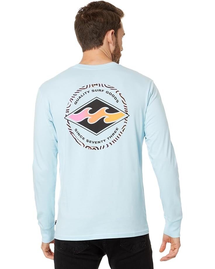 

Футболка Billabong Rotor Diamond Long Sleeve Graphic Tee, цвет Coastal Blue